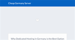 Desktop Screenshot of cheap-germany-server.com